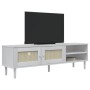 SENJA TV-Schrank in Rattanoptik, weißes Kiefernholz, 158 x 40 x 49 cm von vidaXL, TV-Möbel - Ref: Foro24-358044, Preis: 98,97...