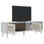 SENJA TV-Schrank in Rattanoptik, weißes Kiefernholz, 158 x 40 x 49 cm von vidaXL, TV-Möbel - Ref: Foro24-358044, Preis: 97,95...