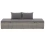 Cama de jardín 195x60 cm ratán sintético gris de vidaXL, Camas para exteriores - Ref: Foro24-43955, Precio: 233,77 €, Descuen...