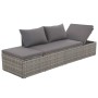 Cama de jardín 195x60 cm ratán sintético gris de vidaXL, Camas para exteriores - Ref: Foro24-43955, Precio: 236,93 €, Descuen...