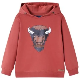 Hellbraunes rotes Kinder-Sweatshirt mit Kapuze 128 von vidaXL, Kinder-T-Shirts - Ref: Foro24-13012, Preis: 13,16 €, Rabatt: %