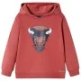 Children's hooded sweatshirt toasted red 128 by vidaXL, Kids T-shirts - Ref: Foro24-13012, Price: 13,16 €, Discount: %