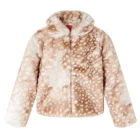Cognacfarbene Kunstfelljacke für Kinder 116 von vidaXL, Oberbekleidung für Kinder - Ref: Foro24-13846, Preis: 15,91 €, Rabatt: %