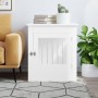 Jaula para perros madera de ingeniería blanco 64,5x80x71 cm de vidaXL, Casetas para perros - Ref: Foro24-838330, Precio: 100,...