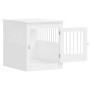 Jaula para perros madera de ingeniería blanco 64,5x80x71 cm de vidaXL, Casetas para perros - Ref: Foro24-838330, Precio: 100,...
