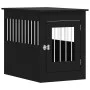 Schwarzer Hundekäfig aus Holzwerkstoff, 55 x 80 x 68 cm von vidaXL, Hundehütten - Ref: Foro24-838324, Preis: 90,41 €, Rabatt: %