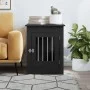 Schwarzer Hundekäfig aus Holzwerkstoff, 55 x 80 x 68 cm von vidaXL, Hundehütten - Ref: Foro24-838324, Preis: 90,41 €, Rabatt: %