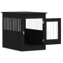 Schwarzer Hundekäfig aus Holzwerkstoff, 55 x 80 x 68 cm von vidaXL, Hundehütten - Ref: Foro24-838324, Preis: 90,41 €, Rabatt: %