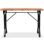 Dining table with solid fir wood surface 122x65x82 cm by vidaXL, Kitchen and dining tables - Ref: Foro24-245462, Price: 220,3...