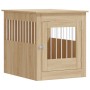 Jaula para perros madera ingeniería roble Sonoma 64,5x80x71 cm de vidaXL, Casetas para perros - Ref: Foro24-838332, Precio: 9...