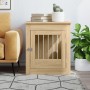 Jaula para perros madera ingeniería roble Sonoma 64,5x80x71 cm de vidaXL, Casetas para perros - Ref: Foro24-838332, Precio: 9...