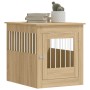 Jaula para perros madera ingeniería roble Sonoma 64,5x80x71 cm de vidaXL, Casetas para perros - Ref: Foro24-838332, Precio: 9...