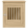 Jaula para perros madera ingeniería roble Sonoma 64,5x80x71 cm de vidaXL, Casetas para perros - Ref: Foro24-838332, Precio: 9...