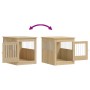 Jaula para perros madera ingeniería roble Sonoma 64,5x80x71 cm de vidaXL, Casetas para perros - Ref: Foro24-838332, Precio: 9...
