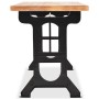 Dining table with solid fir wood surface 122x65x82 cm by vidaXL, Kitchen and dining tables - Ref: Foro24-245462, Price: 224,3...