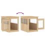 Hundekäfig aus Holzwerkstoff Sonoma-Eiche 55x75x65 cm von vidaXL, Hundehütten - Ref: Foro24-838318, Preis: 90,16 €, Rabatt: %