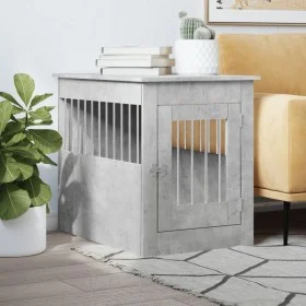 Dog cage engineered wood gray concrete 55x80x68 cm by vidaXL, Dog kennels - Ref: Foro24-838326, Price: 88,06 €, Discount: %