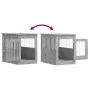 Hundekäfig aus Holzwerkstoff, grauer Beton, 55 x 80 x 68 cm von vidaXL, Hundehütten - Ref: Foro24-838326, Preis: 88,06 €, Rab...
