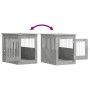 Hundekäfig aus Holzwerkstoff, grauer Beton, 55 x 80 x 68 cm von vidaXL, Hundehütten - Ref: Foro24-838326, Preis: 89,49 €, Rab...