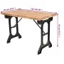Esstischplatte massives Tannenholz 122x65x82 cm von vidaXL, Küchen- und Esstische - Ref: Foro24-245462, Preis: 220,33 €, Raba...