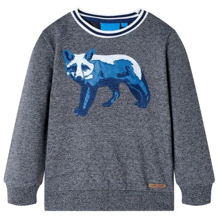 Children's navy blue mélange sweatshirt 104 by vidaXL, Kids T-shirts - Ref: Foro24-13340, Price: 11,29 €, Discount: %