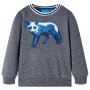 Children's navy blue mélange sweatshirt 104 by vidaXL, Kids T-shirts - Ref: Foro24-13340, Price: 11,29 €, Discount: %