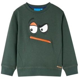 Sudadera infantil verde oscuro 104 de vidaXL, Camisetas para niños - Ref: Foro24-13375, Precio: 15,45 €, Descuento: %