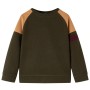 Dunkelkhakifarbenes und hellbraunes Kinder-Sweatshirt 92 von vidaXL, Kinder-T-Shirts - Ref: Foro24-13389, Preis: 13,64 €, Rab...