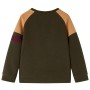 Dunkelkhakifarbenes und hellbraunes Kinder-Sweatshirt 92 von vidaXL, Kinder-T-Shirts - Ref: Foro24-13389, Preis: 13,64 €, Rab...