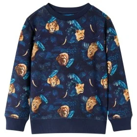 Marineblaues Kinder-Sweatshirt 116 von vidaXL, Kinder-T-Shirts - Ref: Foro24-13316, Preis: 12,91 €, Rabatt: %
