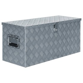 Aluminiumbox 90,5x35x40 cm silber von vidaXL, Werkzeugkästen - Ref: Foro24-142940, Preis: 201,17 €, Rabatt: %
