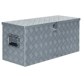 Aluminiumbox 90,5x35x40 cm silber von vidaXL, Werkzeugkästen - Ref: Foro24-142940, Preis: 212,89 €, Rabatt: %