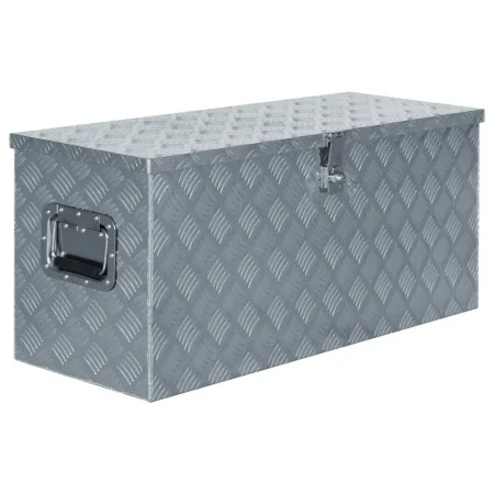 Aluminiumbox 90,5x35x40 cm silber von vidaXL, Werkzeugkästen - Ref: Foro24-142940, Preis: 212,89 €, Rabatt: %