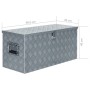 Aluminiumbox 90,5x35x40 cm silber von vidaXL, Werkzeugkästen - Ref: Foro24-142940, Preis: 200,24 €, Rabatt: %
