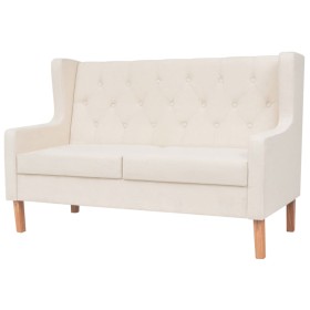 2 seater sofa cream white fabric by vidaXL, Sofas - Ref: Foro24-245450, Price: 364,32 €, Discount: %
