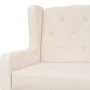 2 seater sofa cream white fabric by vidaXL, Sofas - Ref: Foro24-245450, Price: 357,82 €, Discount: %