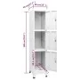Schließfachschrank mit 3 Fächern 38x45x180 cm von vidaXL, Schließfächer und Lagerschränke - Ref: Foro24-244474, Preis: 154,93...
