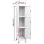 Schließfachschrank mit 3 Fächern 38x45x180 cm von vidaXL, Schließfächer und Lagerschränke - Ref: Foro24-244474, Preis: 163,53...