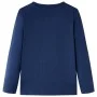 Marineblau meliertes Langarm-T-Shirt für Kinder 140 von vidaXL, Kinder-T-Shirts - Ref: Foro24-12768, Preis: 8,52 €, Rabatt: %