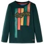 Dunkelgrünes langärmeliges Kinder-T-Shirt 92 von vidaXL, Kinder-T-Shirts - Ref: Foro24-12884, Preis: 8,64 €, Rabatt: %