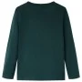 Dunkelgrünes langärmeliges Kinder-T-Shirt 92 von vidaXL, Kinder-T-Shirts - Ref: Foro24-12884, Preis: 8,64 €, Rabatt: %