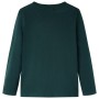 Dunkelgrünes langärmeliges Kinder-T-Shirt 116 von vidaXL, Kinder-T-Shirts - Ref: Foro24-12886, Preis: 8,74 €, Rabatt: %