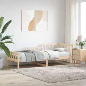 Schlafsofa aus massivem Kiefernholz, 80 x 200 cm von vidaXL, Betten und Lattenroste - Ref: Foro24-840367, Preis: 89,33 €, Rab...
