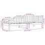 Sofá cama de madera maciza de pino 80x200 cm de vidaXL, Camas y somieres - Ref: Foro24-840367, Precio: 89,18 €, Descuento: %