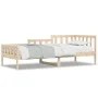 Sofá cama madera maciza de pino 90x190 cm de vidaXL, Camas y somieres - Ref: Foro24-840373, Precio: 89,21 €, Descuento: %