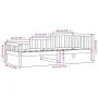 Sofá cama madera maciza de pino 90x190 cm de vidaXL, Camas y somieres - Ref: Foro24-840373, Precio: 89,21 €, Descuento: %