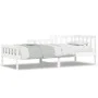 Sofá cama madera maciza de pino blanco 90x200 cm de vidaXL, Camas y somieres - Ref: Foro24-840371, Precio: 92,47 €, Descuento: %
