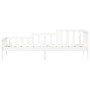 Sofá cama madera maciza de pino blanco 90x200 cm de vidaXL, Camas y somieres - Ref: Foro24-840371, Precio: 93,44 €