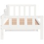 Sofá cama madera maciza de pino blanco 90x200 cm de vidaXL, Camas y somieres - Ref: Foro24-840371, Precio: 93,44 €