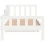 Sofá cama madera maciza de pino blanco 90x200 cm de vidaXL, Camas y somieres - Ref: Foro24-840371, Precio: 92,47 €, Descuento: %